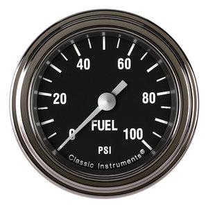 Classic Instruments CIHR146SLF Hot Rod 2-1/8" Fuel Pressure Gauge 100 psi