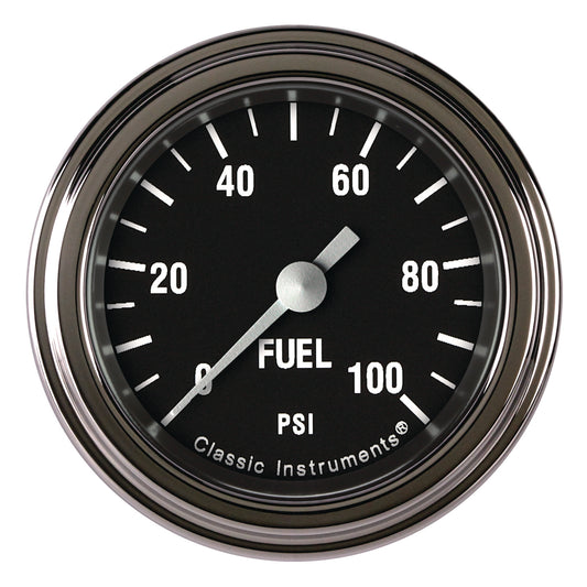 Classic Instruments CIHR146SLF Hot Rod 2-1/8" Fuel Pressure Gauge 100 psi