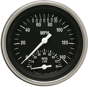 Classic Instruments CIHR20SLF Hot Rod Ultimate Speedometer/Tachometer