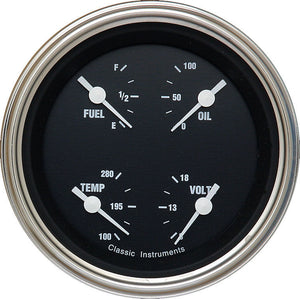 Classic Instruments CIHR79SLF Hot Rod Quad Gauge 3-3/8"