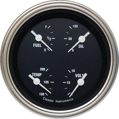 Classic Instruments CIHR79SLF Hot Rod Quad Gauge 3-3/8"