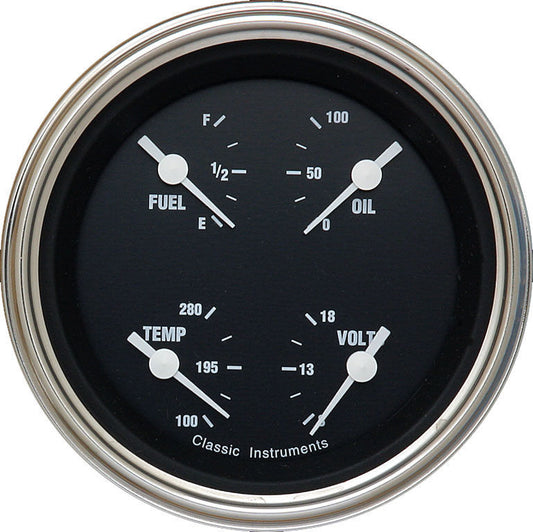 Classic Instruments CIHR79SLF Hot Rod Quad Gauge 3-3/8"