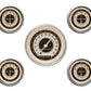 Classic Instruments CINT00SHC Nostalgia VT - 5 Gauge Set 3-3/8" Speedo, 2-1/18" Fuel, Oil, Temp, Volts