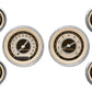Classic Instruments CINT01SHC Nostalgia VT - 6 Gauge Set 3-3/8" Speedo & Tacho, 2-1/18" Fuel, Oil, Temp, Volts