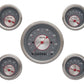 Classic Instruments | CISS00SLC | Silver - 5 Gauge Set 3-3/8" Speedo, 2-1/18" Fuel, Oil, Temp, Volts