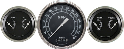 Classic Instruments CITR64SLF Traditional - 3 Gauge Set 4-5/8" Speedo & 2x 3-3/8" Duals