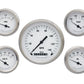 CLASSIC INSTRUMENTS WHITE HOT - 5 Gauge Set 3-3/8" Speedo, 2-1/18" Fuel, Oil, Temp, Volts