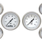 Classic Instruments CIWH01SLF White Hot - 6 Gauge Set 3-3/8" Speedo & Tacho, 2-1/18" Fuel, Oil, Temp, Volts