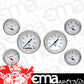 Classic Instruments CIWH01SLF White Hot - 6 Gauge Set 3-3/8" Speedo & Tacho, 2-1/18" Fuel, Oil, Temp, Volts