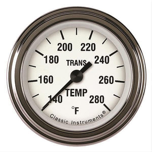 Classic Instruments CIWH127SLF White Hot - Transmission Temp Gauge Full Sweep 2-1/8"