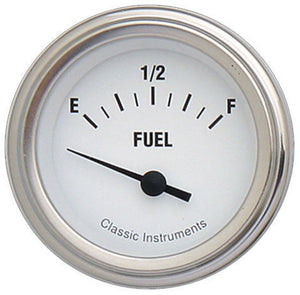 Classic Instruments | CIWH14SLF | WH14SLF White Hot - Fuel Gauge 0-30 OHM 2-1/8"