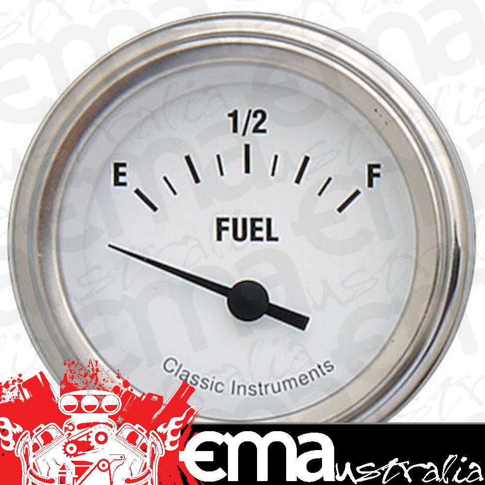 Classic Instruments | CIWH14SLF | WH14SLF White Hot - Fuel Gauge 0-30 OHM 2-1/8"