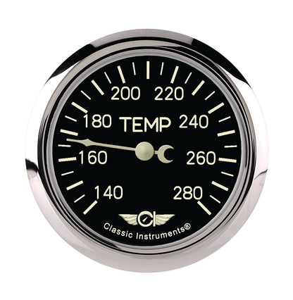 Classic Instruments Classic - Water Temp Gauge Full Sweep 2-5/8"