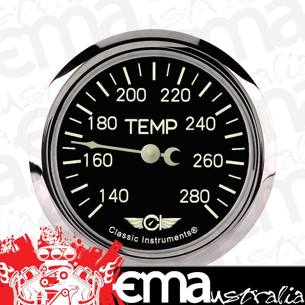 Classic Instruments Classic - Water Temp Gauge Full Sweep 2-5/8"