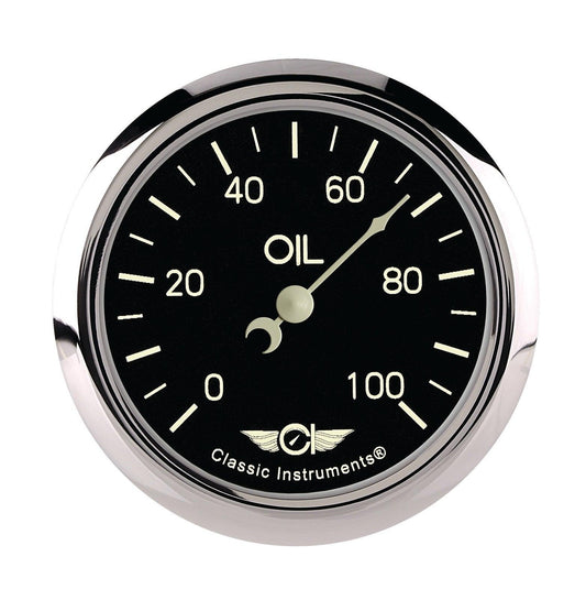 Classic Instruments Classic 2 5/8" Oil Pressure Gauge - CL381SRC