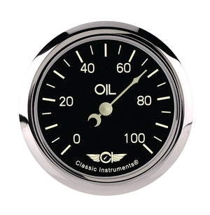 Classic Instruments Classic 2 5/8" Oil Pressure Gauge - CL381SRC