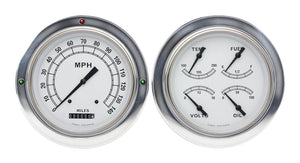 Classic Instruments CT54CW52 Classic White 1954-55 Chevy Truck Gauge Package