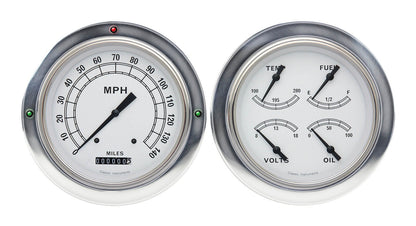 Classic Instruments CT54CW52 Classic White 1954-55 Chevy Truck Gauge Package