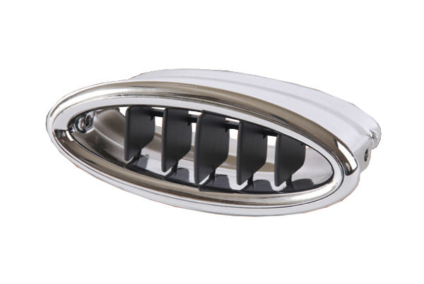 Clayton Machine Works CLA-AC902 Adjustable Chrome Billet A/C Vent Suits 2.5" Duct Hose Fits 4" x 1.6" Cut Out