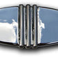 Clayton Machine Works CLA-BP304 Billet Elliptical Brake Pedal Pad Chrome Ribbed