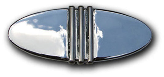 Clayton Machine Works CLA-BP304 Billet Elliptical Brake Pedal Pad Chrome Ribbed