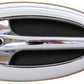 Clayton Machine Works CLA-EL502 Billet Elliptical Ball End Door Handle Chrome Plated w/ Black Inserts