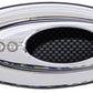Clayton Machine Works CLA-EL503 Billet Elliptical Open Door Handle Chrome Plated w/ Carbon Inserts