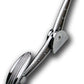 Clayton Machine Works CLA-TA204 Chrome Billet Elliptical Throttle Pedal Assembly Chrome Ribbed