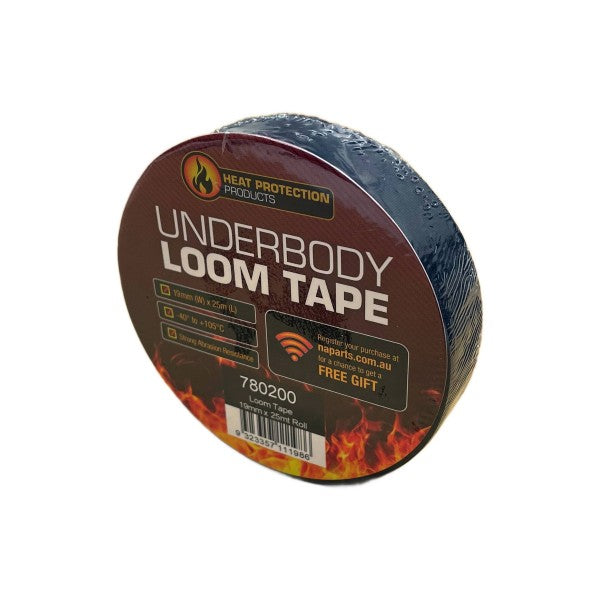 HPP-780200  Underbody Loom Tape 19mm x 25M Roll - Black