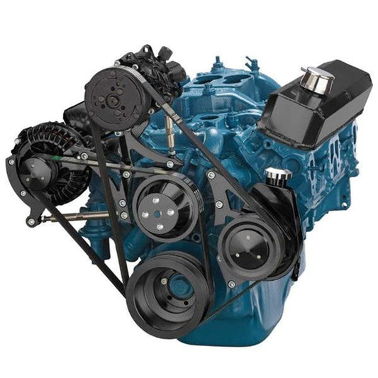 BluePrint BPP360FDACPS3BK SB MOPAR FRONT ACC DRIVE, DUALBELT QUICK SERP W ALT, PS, WP, AC, BRACKETS, BOLTS Engine Pulley Kit