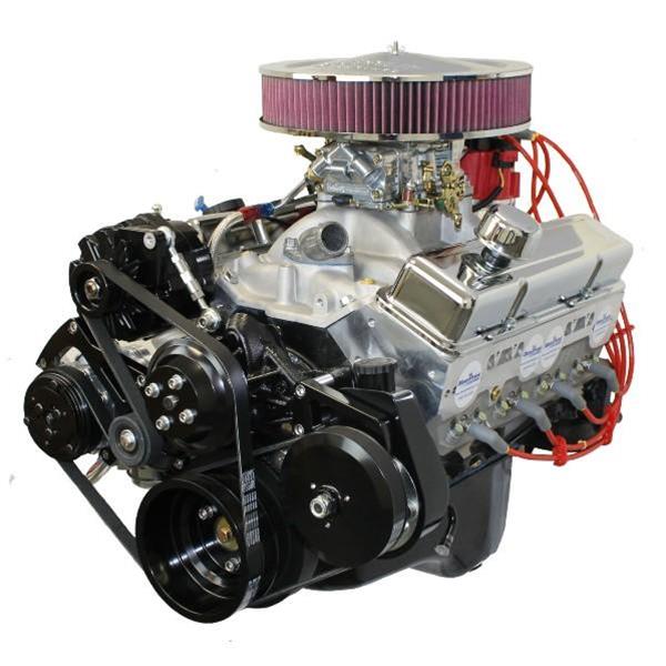 BluePrint BP3505CTCK Chev SB 350 CI Crate Engine Dressed Longblock w/ Carb & Pulley Kit