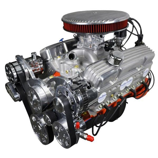 BluePrint BP38318CTFKV Chev SB 383 CI Stroker Crate Engine Dressed Longblock w/ Carb