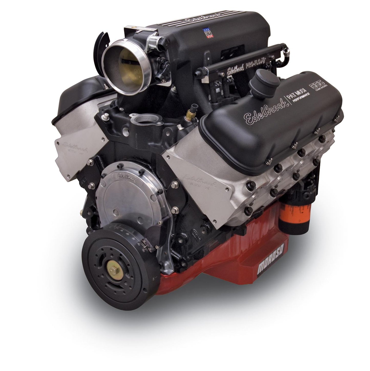 Edelbrock ED47550 Crate Eng 555 Pro-Flo 723HP BB Chev V8