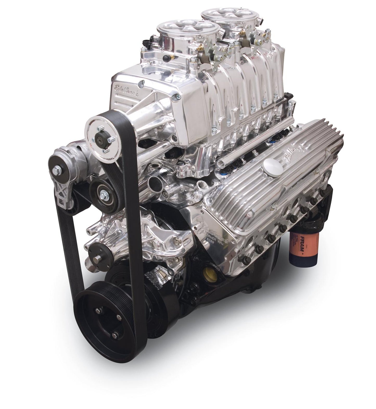 Edelbrock ED46051 Crate Eng E-force EFI 519HP SB Chev V8 Polished