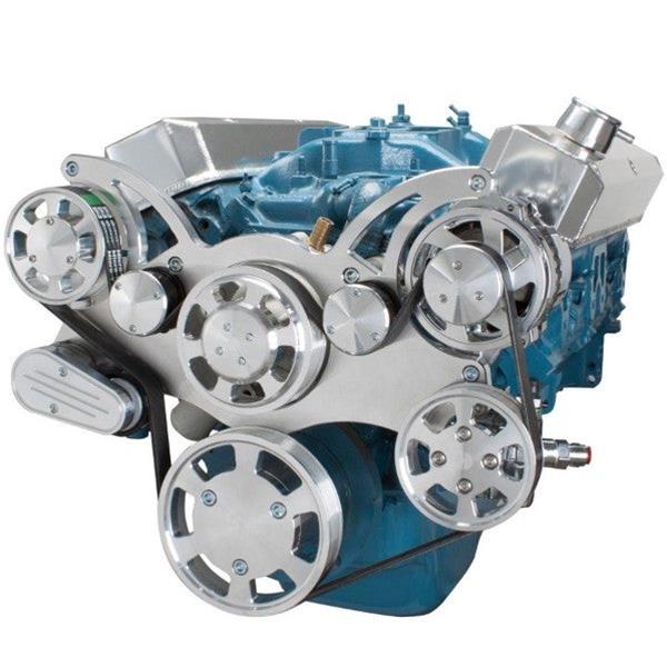 BluePrint BPP360FDPS4 SB MOPAR FRONT ACCESSORY DRIVE, FULL SERPENTINE W ALT, PS, WP, BRACKETS, BOLTS Engine Pulley Kit