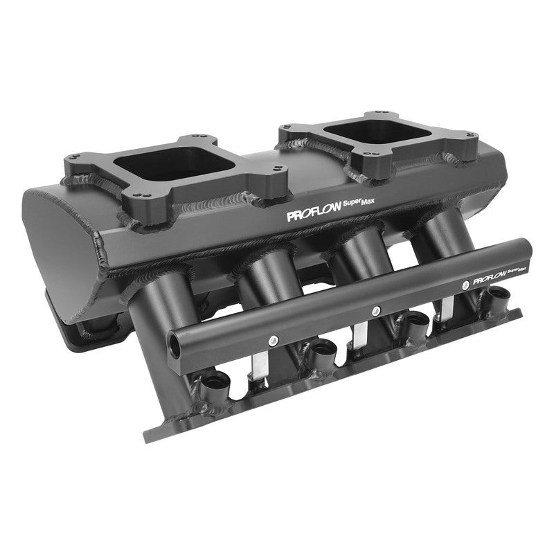 Proflow PFEM63248 SuperMax Intake Manifold Tunnel Ram For Holden Commodore LS3/L92 EFI Fabricated Black W/Fuel Rails