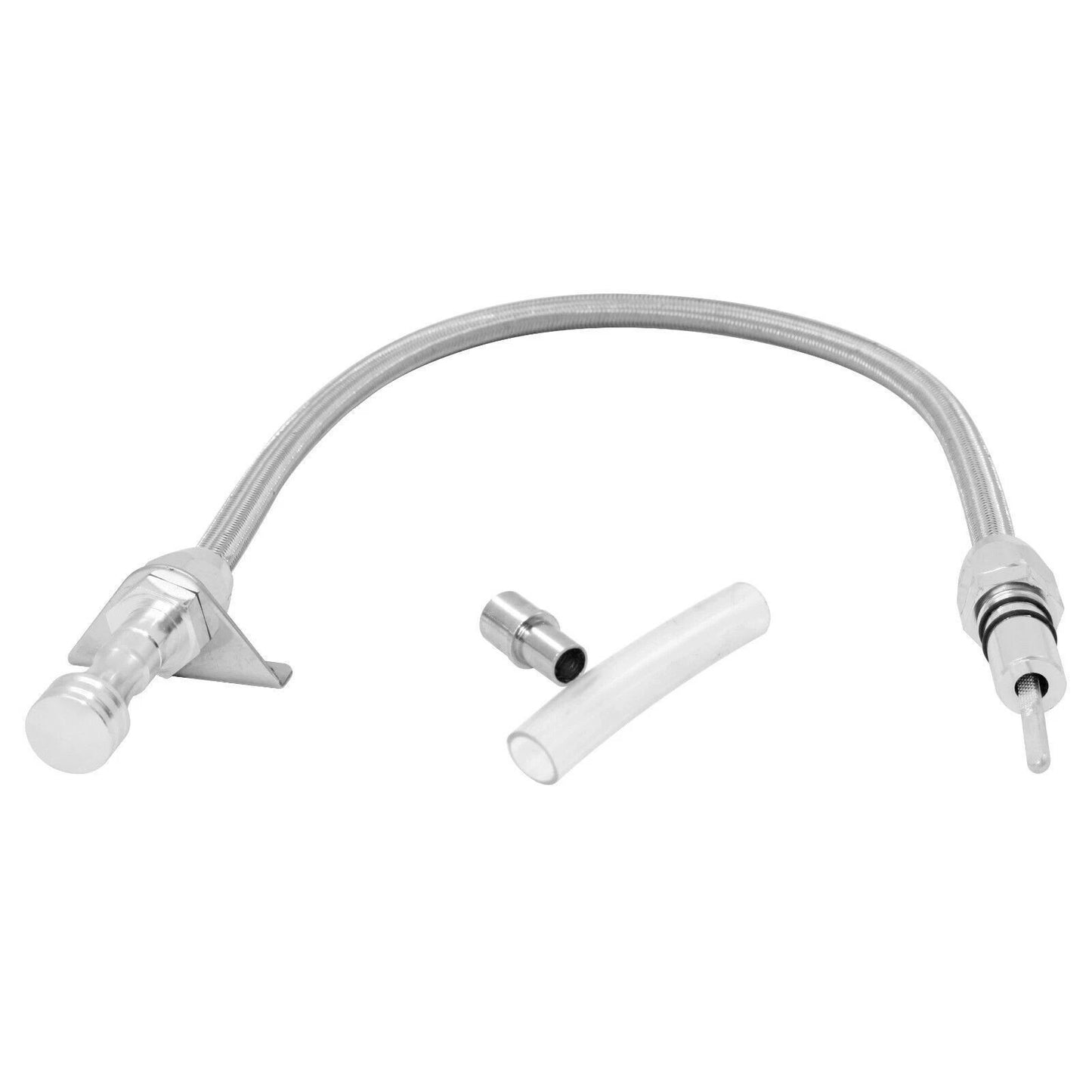 EMA-8305 POWERGLIDE BILLET BRAIDED TRANSMISSION DIPSTICK FIREWALL MOUNT
