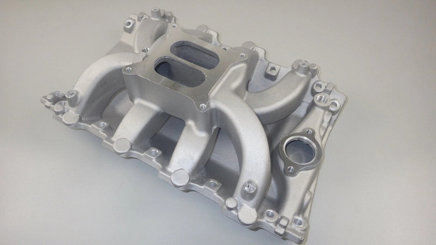 EMA-7594 HOLDEN VN EFI HEADS TO CARB MANIFOLD  253/304/308 AIRGAP SATIN