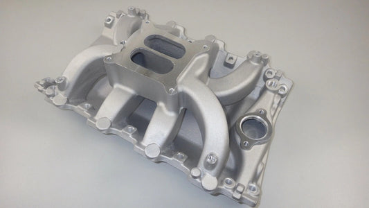 EMA-7594 HOLDEN VN EFI HEADS TO CARB MANIFOLD  253/304/308 AIRGAP SATIN