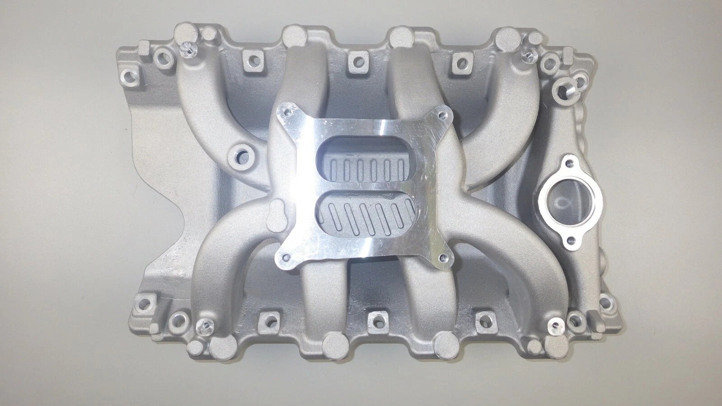 EMA-7594 HOLDEN VN EFI HEADS TO CARB MANIFOLD  253/304/308 AIRGAP SATIN