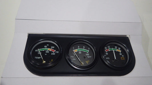 EMA-112 TRIPLE GAUGE PANEL BLACK