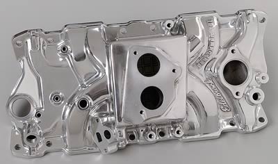 Edelbrock ED37041 Performer T.B.I. Manifold Chev 1987-95 305/350 Polished