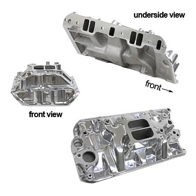 Edelbrock ED37311 Performer Manifold AMC 290-401 Egr Polished
