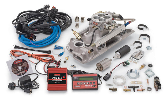 Edelbrock ED355001 Pro-Flo 2 EFI System O-Port BB Chev 396-502 V8 Polished