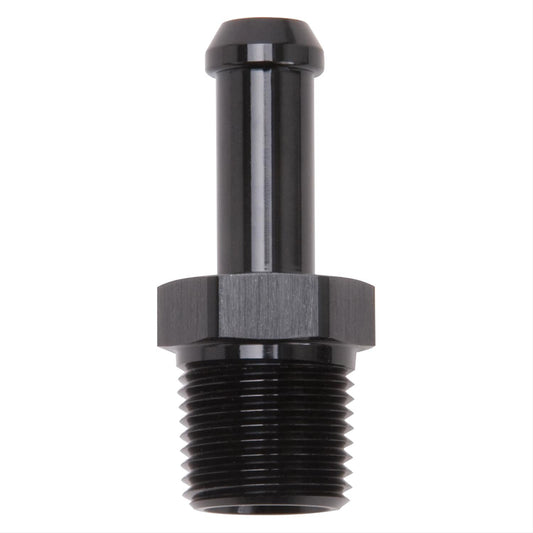 Edelbrock ED8117 Hose End Straight Black Anodiz 3/8" NPT to 3/8" Barb