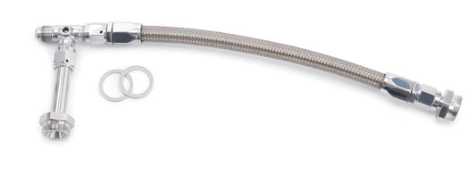 Edelbrock ED8107 Dual Feed Fuel Line Kit Polished Finish