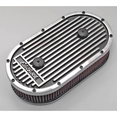 Edelbrock ED42354 Elite Dual-Quad Air Cleaner Universal Fit E/Shine
