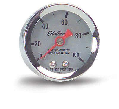 Edelbrock ED73825 N20 1-1/2" Fuel Pressure Gauge