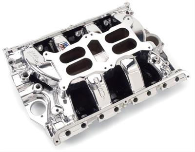 Edelbrock ED75054 Rpm Air-Gap Dual-Quad Manifol Ford 390-428 Fe V8 E/Shine