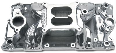 Edelbrock ED75011 Rpm Air-Gap Manifold SB Chev 262-400 V8 Polished